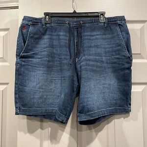 Denim-Style Jogger Shorts